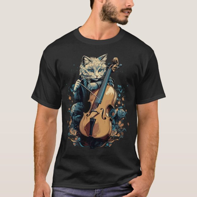 T-shirt Cello Cellist Cellin S2 (140) (Devant)