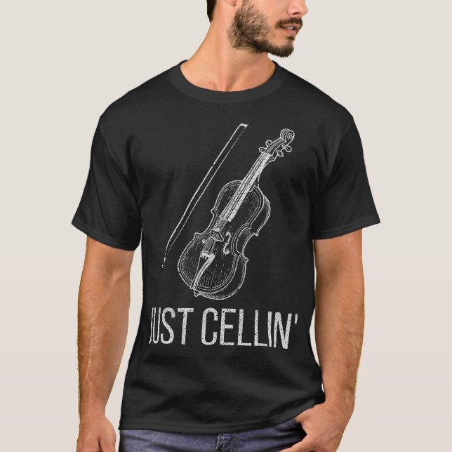 T-shirt Cello Cellist Cellin S2 (159) (Devant)