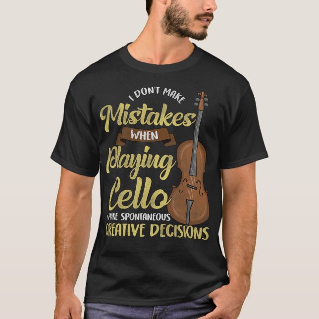T-shirt Cello Cellist Cellin S2 (162) (Devant)