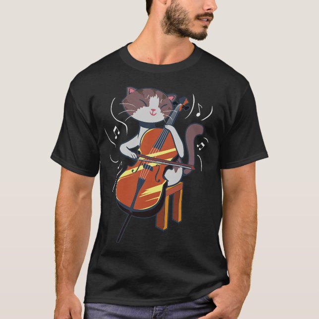 T-shirt Cello Cellist Cellin S2 (180) (Devant)