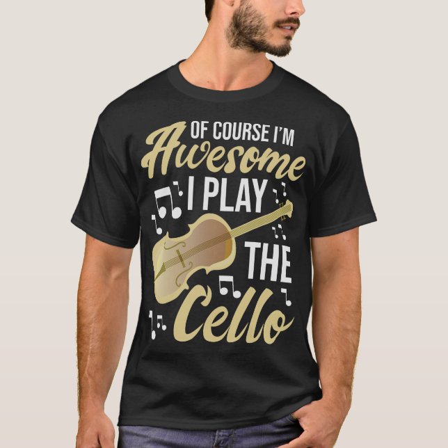 T-shirt Cello Cellist Cellin S2 (188) (Devant)