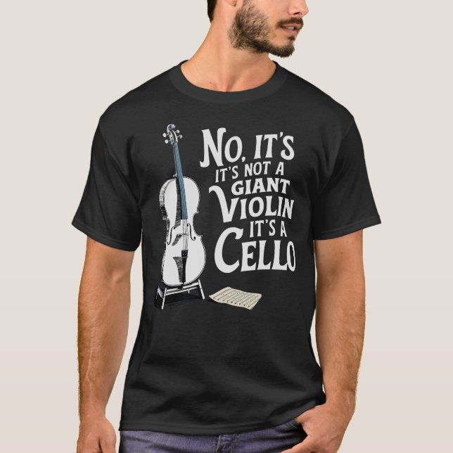 T-shirt Cello Cellist Cellin S2 (207) (Devant)