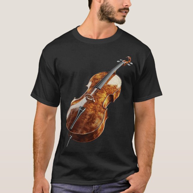 T-shirt Cello Cellist Cellin S2 (209) (Devant)