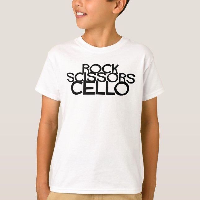 T-shirt Cello ciseaux roches (Devant)