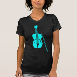 T-shirt Cello - Cyan