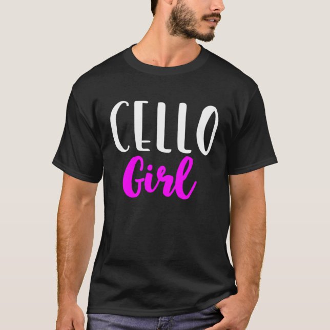 T-shirt Cello Girl Player Women  Cute Cellist (Devant)