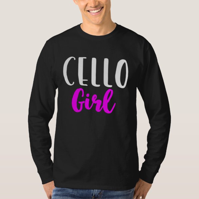 T-shirt Cello Girl Player Women  Cute Cellist (Devant)