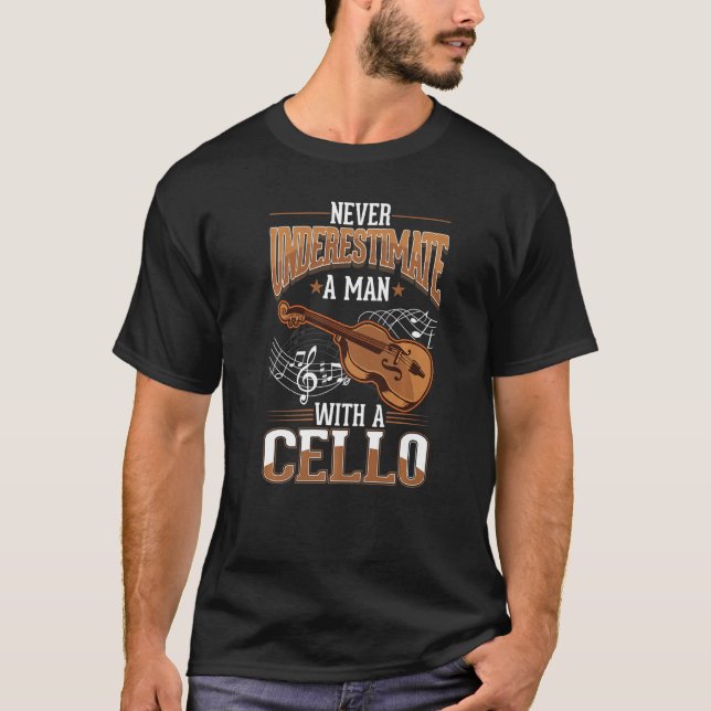 T-shirt Cello Man Cello Player Cellist 1 (Devant)