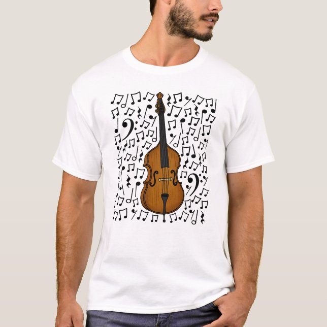 T-shirt Cello Musical Notes Cellist String Music Teacher (Devant)