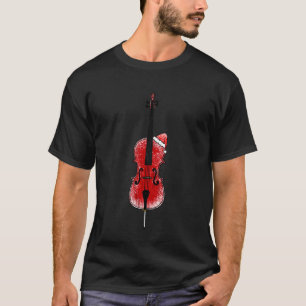 T-shirt Cello Noël Santa Celliste Cordes Musicien Musi