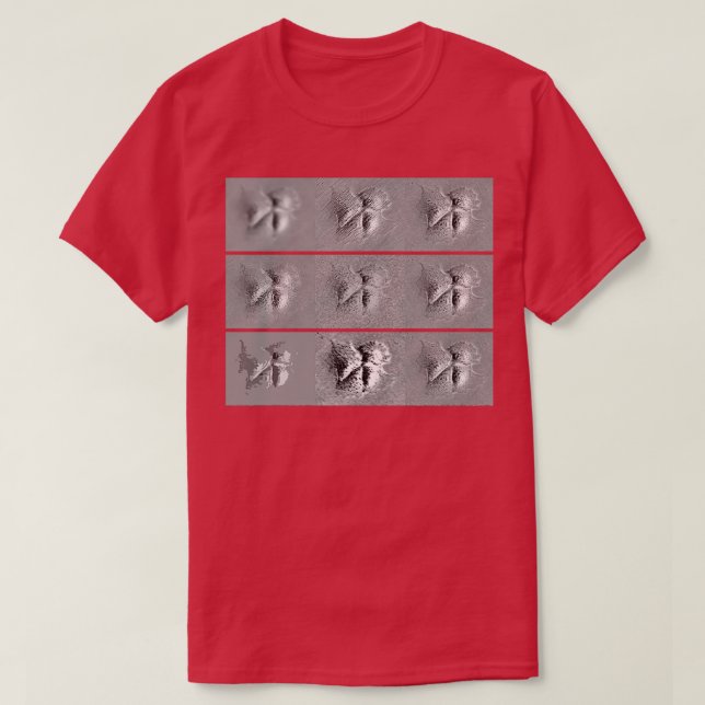 T-shirt Cellular Expressions in Gray Molecular Biology Art (Design devant)
