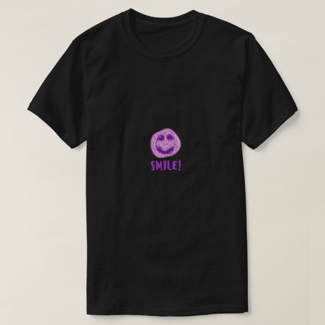 T-shirt Cellule de sang blanche souriant Neutrophil  (Design devant)