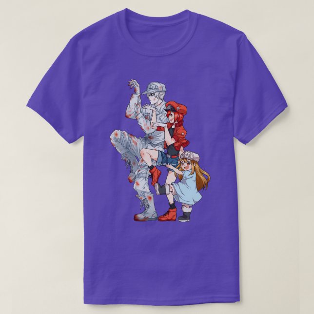 T-SHIRT CELLULES AU TRAVAIL  (Design devant)