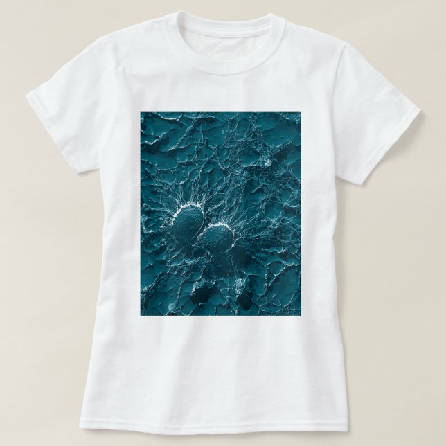T-shirt Cellules bactériennes de fin de Staphylococcus (Design devant)