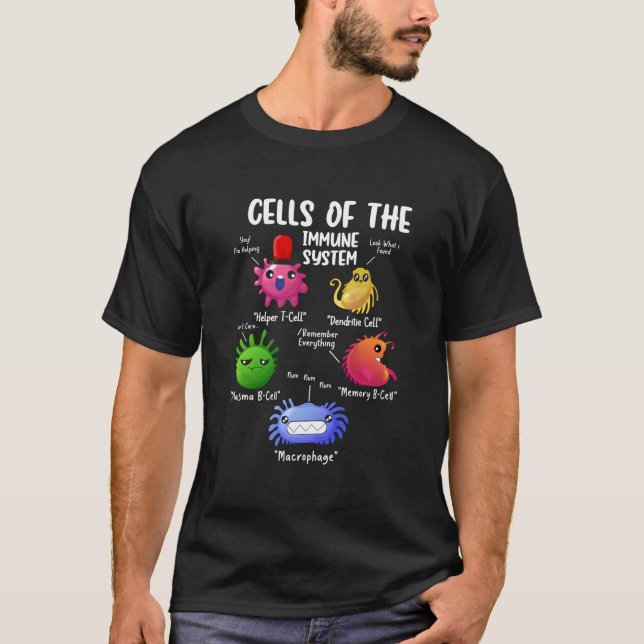 T-shirt Cellules du système immunitaire Biologie Cellules  (Devant)