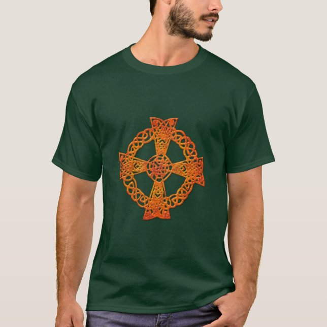 T-shirt Celtic Cross Irish Art Design (Devant)