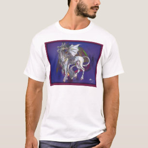 T-shirt Celtic de griffon de licorne d'essence de spirale