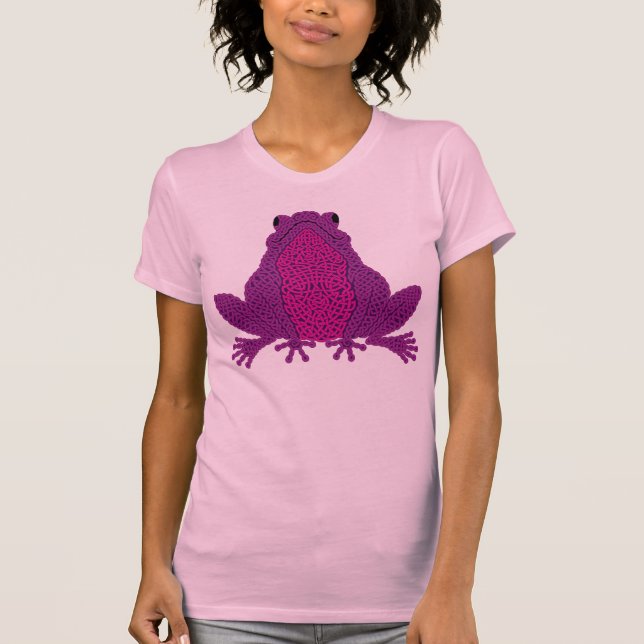 T-shirt Celtic Frog - Purple (Devant)