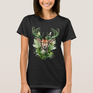 T-shirt Celtic Knot Deer Irish Elk Green St. Patrick's Day