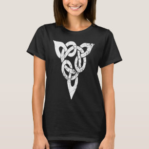 T-shirt Celtic Knot Mythology Valhalla Odin Viking distres