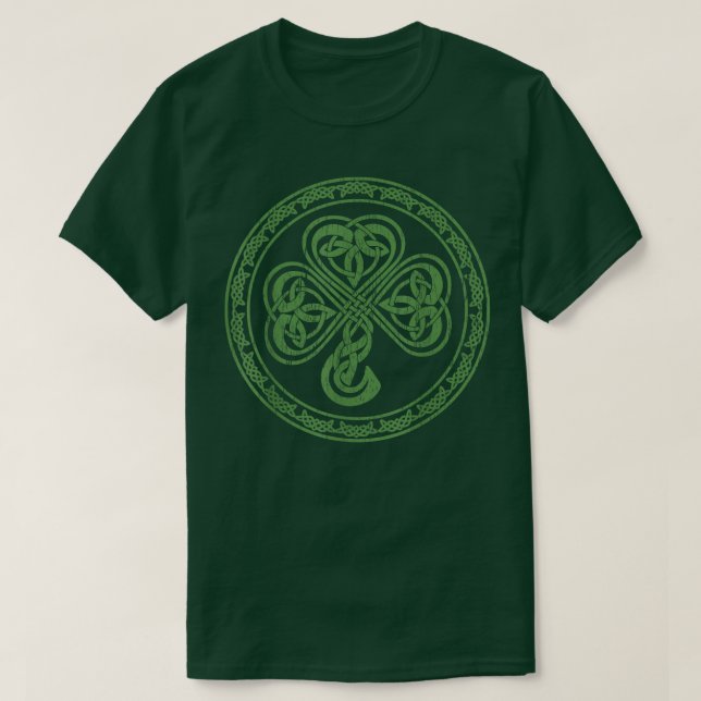 T-shirt Celtic Knot Shamrock irlandais Clover St (Design devant)