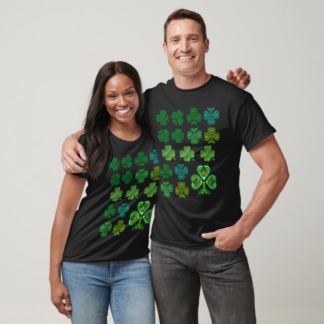 T-shirt Celtic Knot Shamrocks Clover St. Patricks Day  (Unisexe)