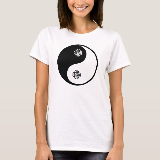 T-shirt Celtic Knotwork de Ying Yang (Devant)