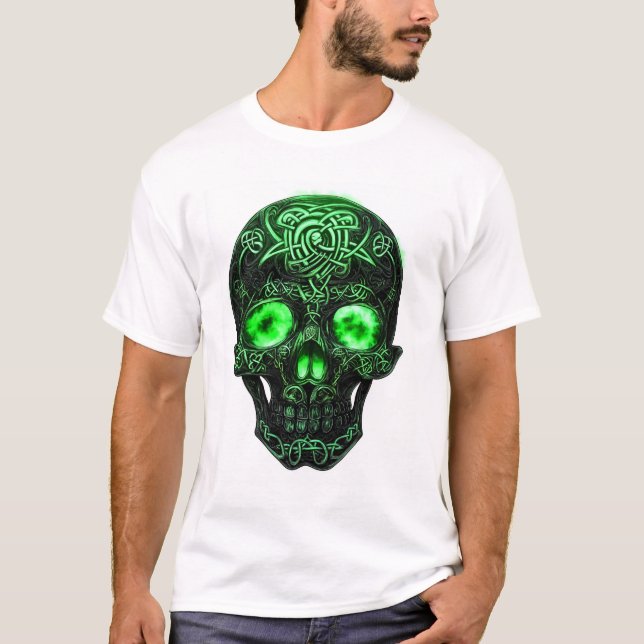 T-shirt Celtic Rune Skull (Devant)