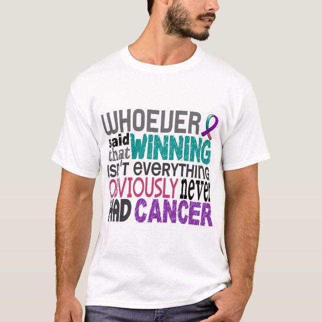T-shirt Celui qui a dit le cancer de la thyroïde (Devant)