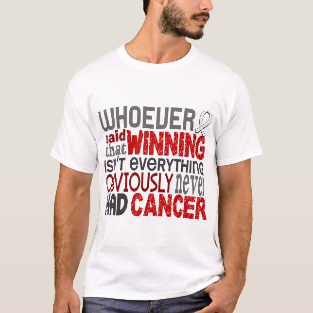 T-shirt Celui qui a dit le cancer de poumon (Devant)