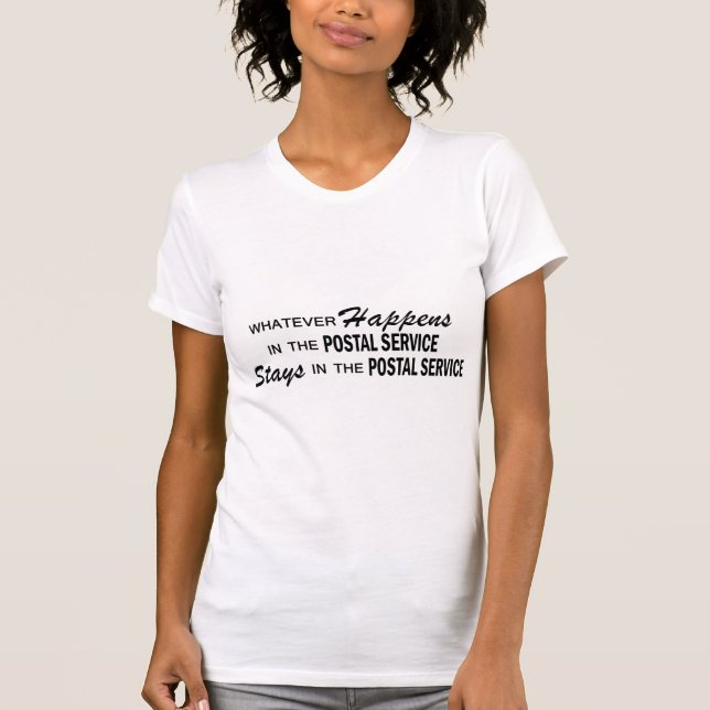 T-shirt Celui qui se produise - service postal (Devant)