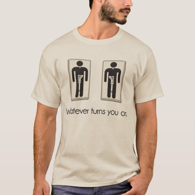 T-shirt Celui qui vous tourne sur l'interrupteur de lampe (Devant)