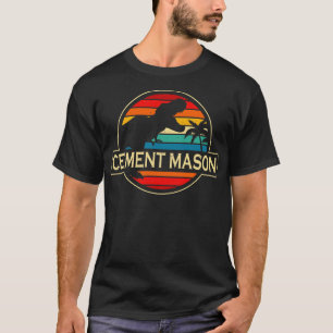 T-shirt Cement Mason Dinosaur
