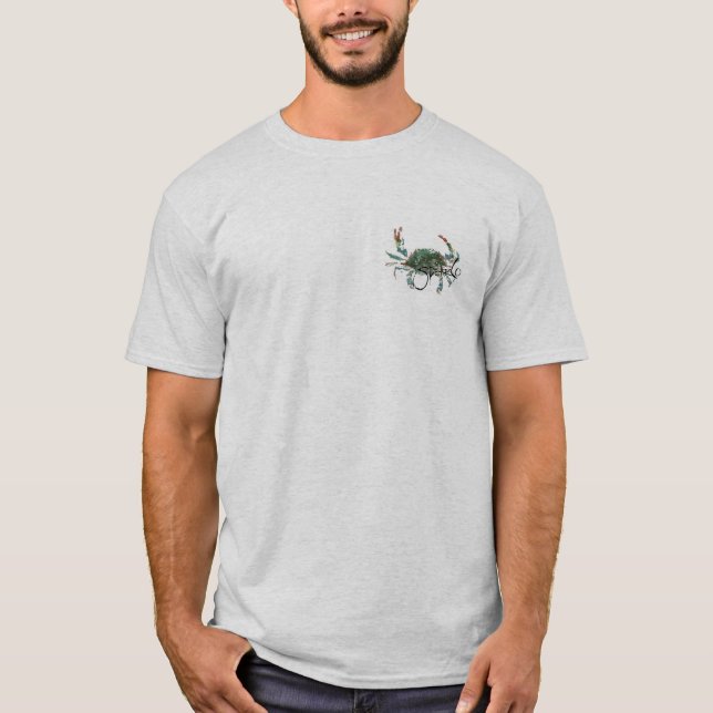 T-shirt Cendré Crab (Devant)