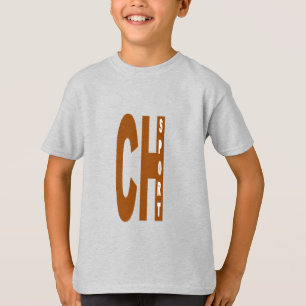 T-shirt cendre enfant DESIGN CH SPORT