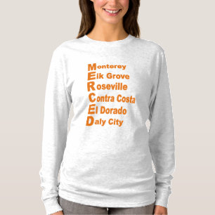 T-shirt cendre femmes TOURISME CALIFORNIE