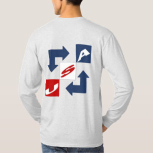 T-shirt cendre homme DESIGN USA
