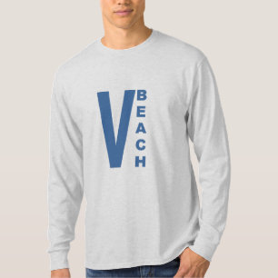 T-shirt cendre manches longues VIRGINIA BEACH