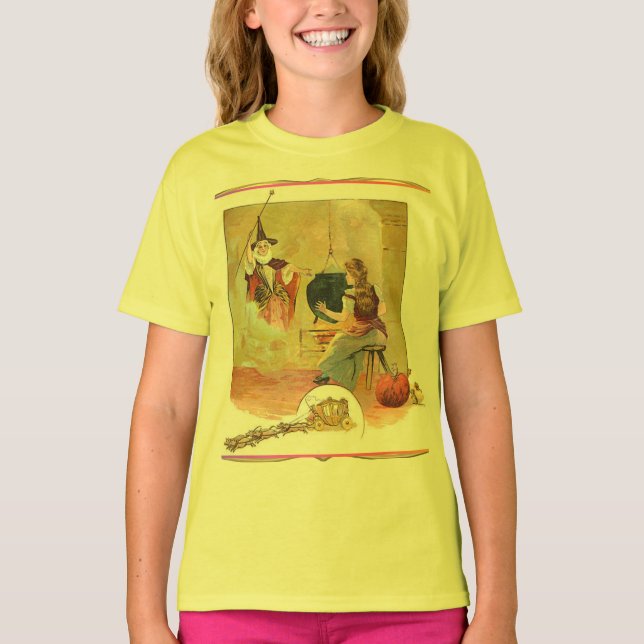 T-shirt Cendrillon Et Sa Fée-Mère (Devant)