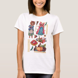 T-shirt Cendrillon, Poupée en papier, Louis Wain