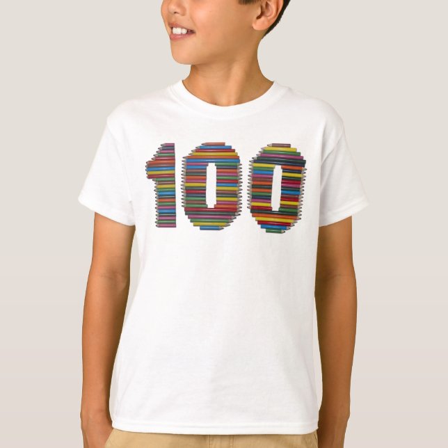 T-shirt Cent crayons (Devant)