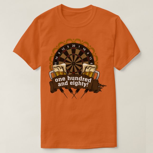 T-shirt Cent Quatre-Vingt fléchettes Cadeau (Design devant)
