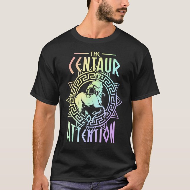 T-shirt Centaur D'Attention Histoire Pun Enseignant (Devant)