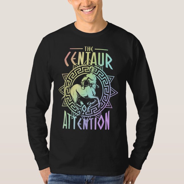 T-shirt Centaur D'Attention Histoire Pun Enseignant (Devant)