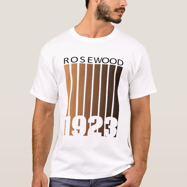 T-shirt Centenaire 1923 Massacre de bois de rose Histoire  (Devant)