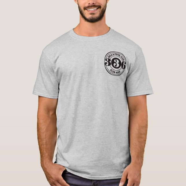 T-shirt central d'équipe du pistolet 336 (Devant)