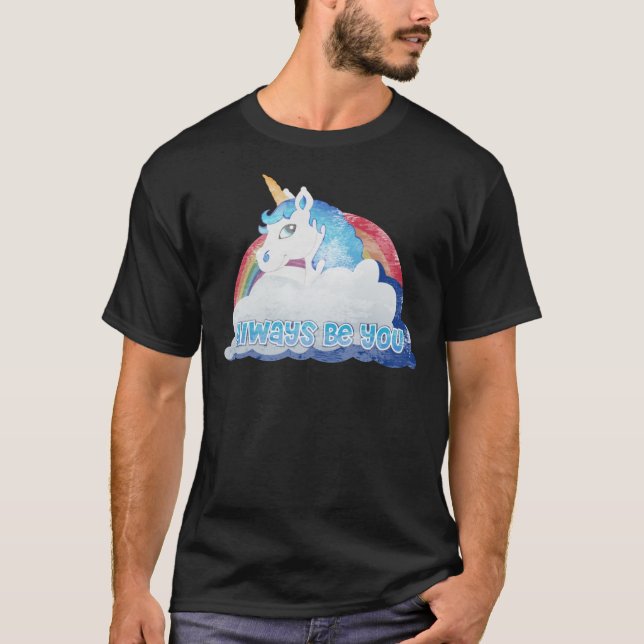T-shirt Central Intelligence - Unicorn (Faded as used to t (Devant)