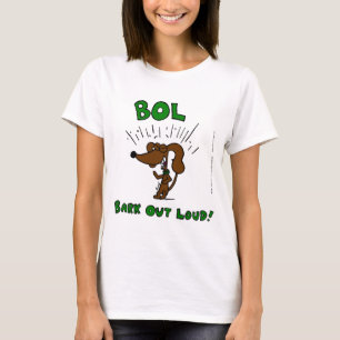 T-shirt Centre "BOL Bark Out Loud" femmes Spaghetti réserv