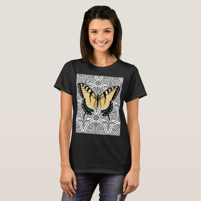 T-shirt Centre d'attention papillon (Devant entier)