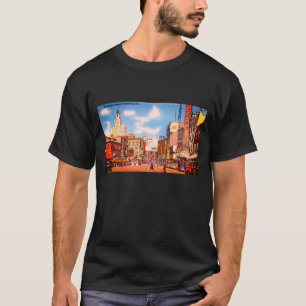 T-shirt Centre-ville de Providence, RI photo Vintage